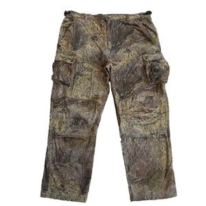Game Winner Camo Tactical Pants Mens XL 42" x 30" Mossy Oak Brush Cargo Pocket